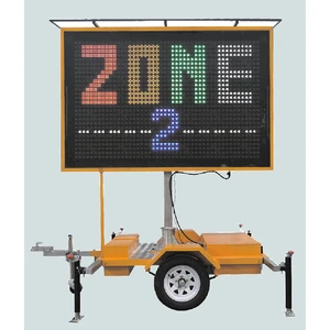 Solar Powered Outdoor LED Display Sign Message Board Road Traffic Variable Message Signs Trailer Sign