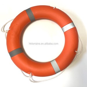 HDPE Material SEA Rescue Buoy International Orange 2.5kg Rescue Circle Lifebuoy