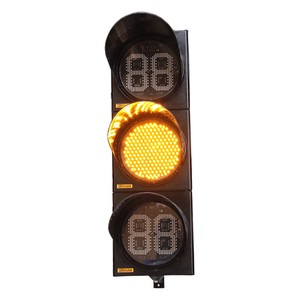 200 mm Red & Green Countdown Traffic Light, Countdown Light Traffic Light with 3 Modules, Vehicle Traffic Light
