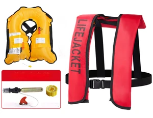 Automatic 100N Inflatable Swimming Portable Marine Adult PFD Neoprene Life Jacket Kids Swimming Vest