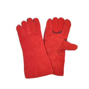 14inch EN388 Split Leather Cowhide Or Goatskin Long Welder's Gloves Thick Protective Gloves For Sewing Non-trip Welding