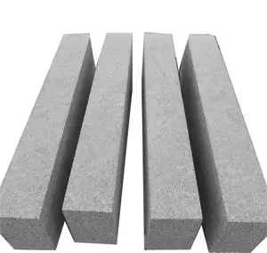 High Quality Modern Cheap Price Roadside Stone Granite Light Gray Right Angle Curb Paving Stone Slash Paving