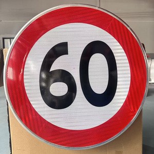 60CM\80cm Round Height Limit Traffic Sign Aluminum Reflective Custom 5.5m Tunnel Parking Road Safety