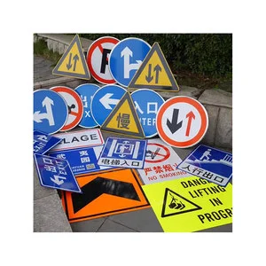 Custom Traffic Upright Warning Folding Reflective Road Control Traffic Sign Construction Signs