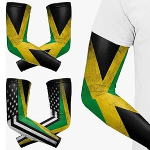 OEM Custom Men Gym Running Elbow Protective Compression Basketball Volleyball Football Sports UV Sun Cycling Cool Arm Sleeves