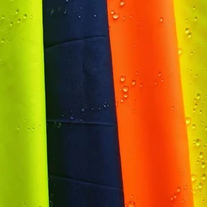 100% Cotton Fluorescent Fabric for High Visibility Safety Workwear - Reflective Glowing Material