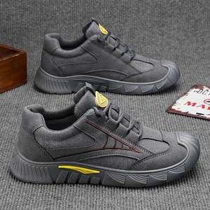 New Wear-Resistant Labor Protection Shoes Men Spring Autumn Breathable Work Lightweight Non-Slip Shock-Absorbing Versatile