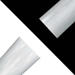 Crystal Color High Visibility Elastic PVC Spray Painting Cloth Reflective Fabric for Garments Made of WASHABLE PET & NYLON