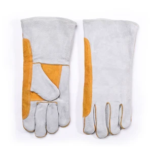 Cow Hide Welding Gloves Cow Split Leather Safety Welding Gloves Men