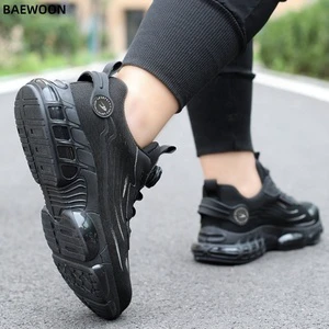 BAEWOON N30 Fashionable High Quality Labor Protection Safety Shoes With Button Anti Smashing Anti Puncture Security Footwear