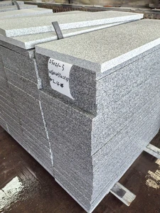 Custom Sesame White Granite Curb Stone for Curb Engineering