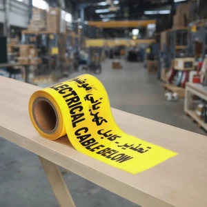 High Quality PE Warning Tape with Strong Acrylic Adhesive Customized Text for Strong Visibility Danger Sign Barrier Application