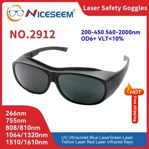 Eye Protection CE 560-2000nm OD6 Anti Impact PC Lens For 1064 Diode Laser Marking Welding Tattoo Removal Laser Safety Window