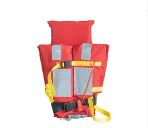 High Buoyancy Red Oxford Rescue 150N Buoyancy Marine Life Jacket for Boat
