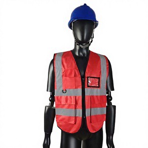 Breathable Security Safety Vest Sleeveless Reflective Clothing with Reflective Stripes Emergency Vest for Workers
