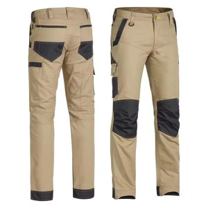 Worsted Casual Workwear Pants Men Reflective High Visibility Breathable Cargo Trousers Outdoor Safety Uniform Workshop Mechanics