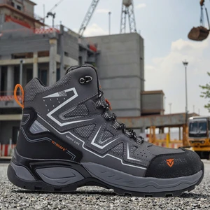 VITOSAFE Outdoor Labor Protective Work Boots Safety Shoes Anti Slip Lightweight Breathable Industrial Construction Use