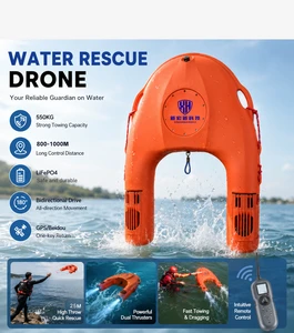 XHXRescue Smart Lifebuoy Water Rescue Emergency Electric Buoy 2200 lb Load Capacity HDPE Material Remote Control Lifesaving