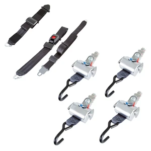 Safety Auto Vehicle Car Wheelchair Seatbelt Complete Kit