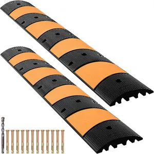 2-Pack Modular Speed Bump Rubber 72.8\