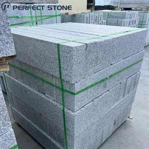 PerfectStone Natural Granite Kerb Stone Straight Cut Granite Road Curb for Municipal Sidewalk Curbstone Construction Project