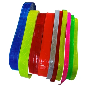 Best Selling Safety Vest Tape High Visibility Reflective Tape for Clothing PVC Crystal Reflective Sew on for Clothing Tape