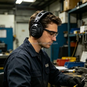 CE Certified 26dB Noise Reduction Bluetooth Electronic Earmuffs HiFi Sound Hearing Protector for Industrial Workshop Machinery