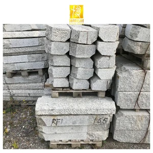 BOTON STONE Wholesale Natural Flooring Slabs Kerbstone Outdoor Garden Sesame Grey Granite Curbstone