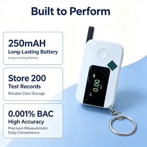 K1 Portable Breathalyzer Industrial Alcohol Tester FCC ROHS For Construction Site