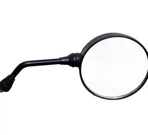 Universal Black Round Motorcycle Side Rear View Mirror Convex Glass Back Mirror Assembly Motorbike Scooter E-Bike Three Wheel
