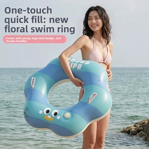 Kids' swim ring inflatable baby neck float stylish photo prop underarm float baby thickened cartoon lifebuoy wholesale