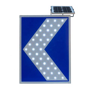 Factory Shenzhen Solar Powered LED 600mm*800mm*65mm Aluminum Traffic Signs IP54 Waterproof 200h Lighting Time For Highways