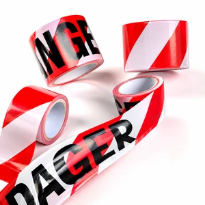 PE Warning Tape Price Barricade Safety Tape Red Custom Caution Tape for Site Boundary Demarcation Floor Marking Non-adhesive