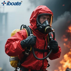 Iboate High Visibility Premium Safety Clothing Equipped with Chemical Gloves and Chemical Protection Suit