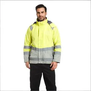 3 In 1 Detachable Fleece Liner Hi Vis Jacket | Waterproof Reflective Safety Coat For Construction Traffic Rescue Duty