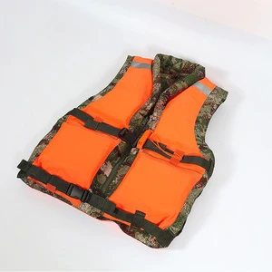Wholesale Supply 87-Style Camouflage Life Jacket for Flood Control and Rescue Training with Printed Words
