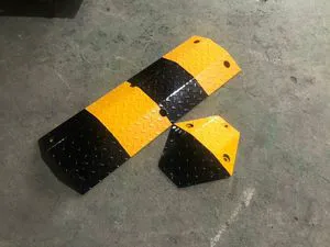 Heavy Duty Steel Speed Bump - Industrial Metal Speed Hump for Truck Warehouse