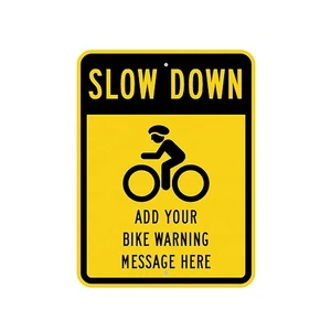 New Trend High Quality Custom Reflective Road Safety Warning Informative Slow Down Road Traffic Signs
