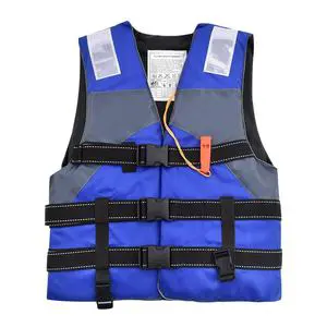 High Buoyancy Foam 100N Life Vest Thickened Oxford Fabric Safety Jacket Reflective Lifesaving Gear