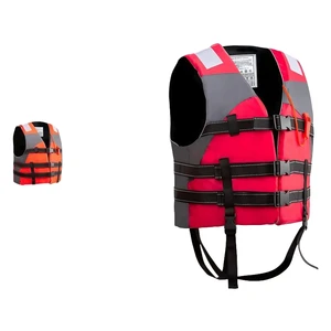 Professional Adult Life Jacket Reflective Strips Whistle USCG Certified 600D Oxford Fabric EPE Float Material High Buoyancy For