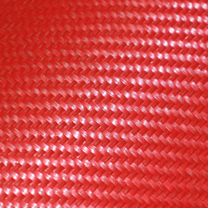 Red Bright Reflection Glass Fiber Twill2x2 Weave 0.29mm Thick 320gsm Fabric for Wall/Roof Covering