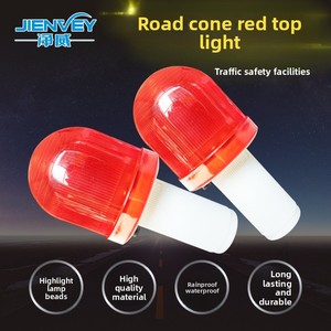 Road Lighting LED Traffic Light Traffic Cone Light White Safety Warning Lamp Plastic Battery Powered Reflective