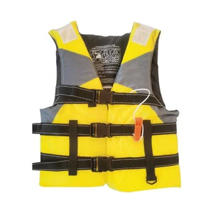 Bright Yellow Life Jacket for Adults, High Visibility Kayaking & Swimming Safety Vest