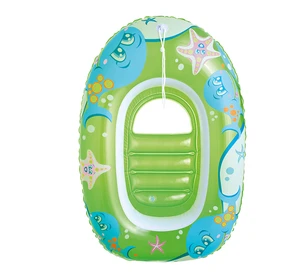 Inflatable PVC Sea Life Water Amusement Facility Swimming Pool Boat Raft Float EN71 Certified 100kg Capacity for Kids and Adults