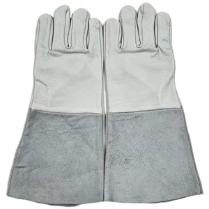 High-quality Heavy-duty Long-hand Cowhide Heat-resistant Welding Gloves