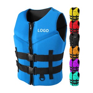 Wholesale Adjustable Neoprene Life Jacket For Men & Women Swimming Vest PWC Buoyancy Aid For Water Sports Snorkeling Sailing