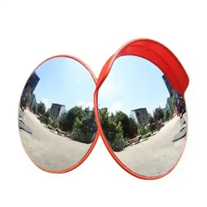 Stainless Steel Frame Convex Mirror with Rustproof PC Material for Coastal Areas