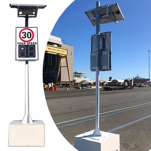 ECOSOLAR ECO-ROADTRAFFIC Outdoor Portable Road Safety Traffic Sign Speed Detector Solar LED Display Radar Limit Signs