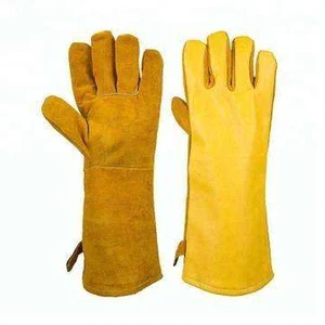 Top Quality New Best Extreme Heat Resistant Welder Working Gloves Top Quality Breathable Leather Welding Work Safety Gloves