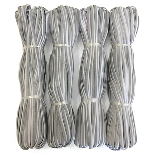 YouGuang High Quality Reflective Piping 100%Polyester or TC Silver Color Reflective Edge Strip Fabric for Garment